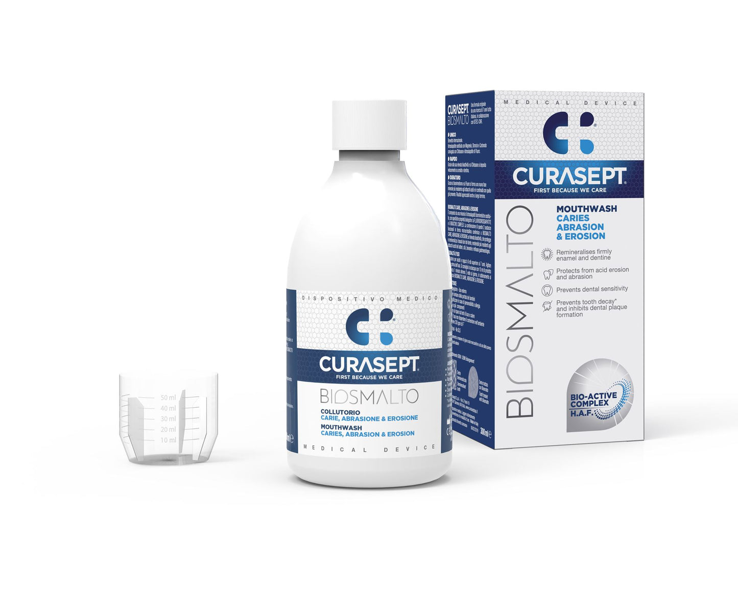 Curasept Biosmalto Mouth Wash For Cavities, Abrasion And Erosion